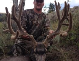 huge mule deer trophy chasers guided hunting  58 